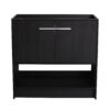Modern Freestanding Bathroom Vanity With 2 Doors (Excluding Sink) - Black Oak - Image 8