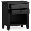 Carlton - Bedside Table - Black - Image 3
