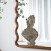 Wood Mirror With Unique Frame - Brown - Image 8