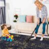 Maval - 2'6'' X 10' Washable Runner Rug - Black / Gold - Image 5