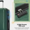 2 Piece Luggage Set With Bags Expanable Spinner Wheels ABS Lightweight Suitcase With Tsa Lock 20" / 24" - Green - Image 6