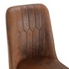Modern Dining Chair Set With Metal Legs And Accents (Set of 2) - Brown / Black - Image 10