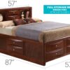 Marilla - Full Storage Bed - Cherry - Image 3