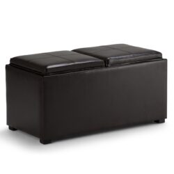 Avalon - 5 Piece Storage Ottoman - Tanners Brown