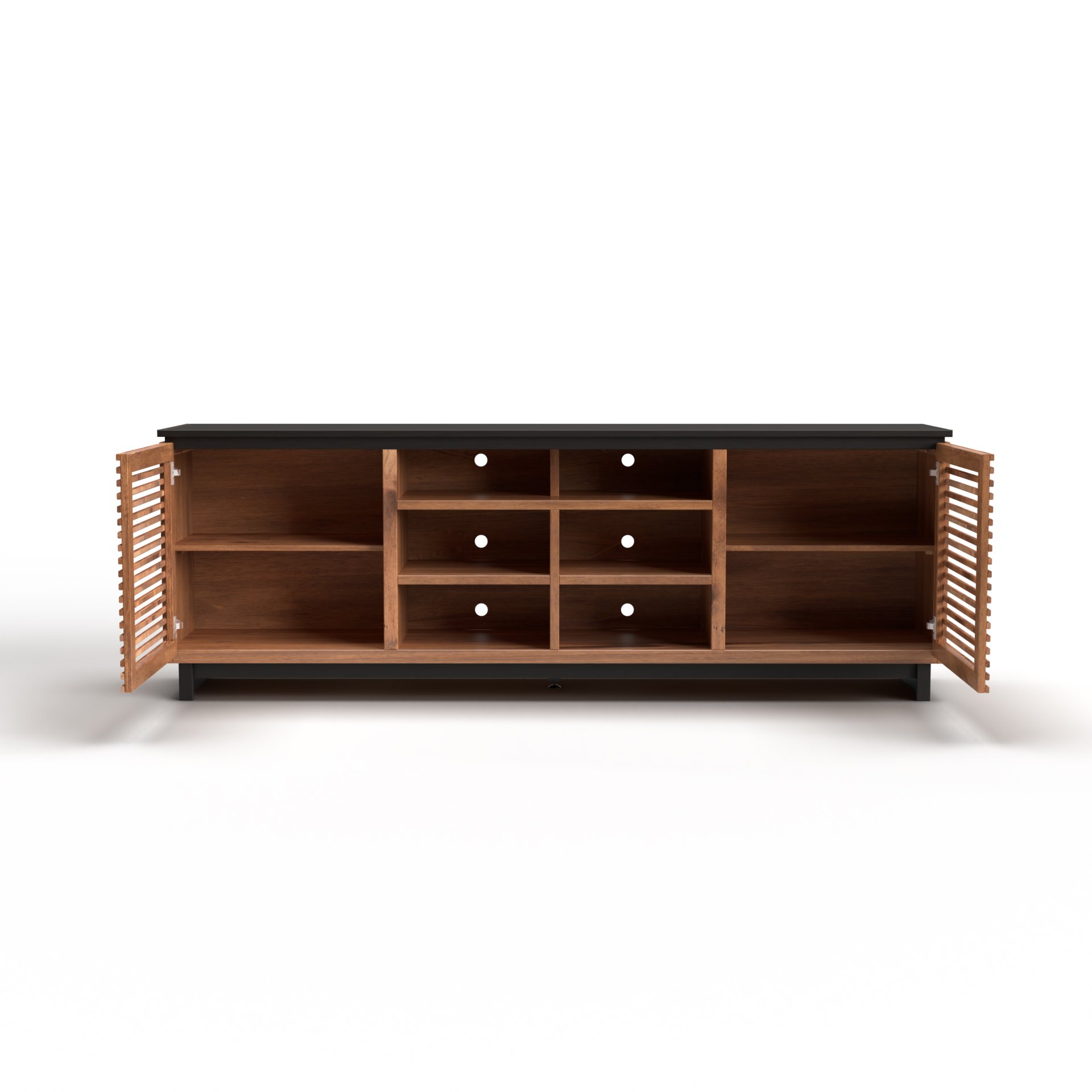 Graceland - TV Stand Console For TVs Up To 95" - Black, Bourbon - Image 9