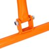 Heavy Duty Drywall Sheet Cart & Panel Dolly With 2400Lbs Capacity, Mold On Rubber Wheels, Steel Construction - Orange - Image 6