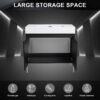 Minimalist 36" Freestanding Bathroom Vanity With Resin Sink And Storage Cabinet - Dark Oak - Image 9