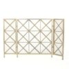 Margaret - 3 Panel, Fireplace Screen Iron - Black / Gold - Image 9