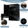 Elegant 2 In 1 Shoe Cabinets With Soft Cushion Versatile Shoe Rack Organizer With Adjustable Shelves For Hallway, Living Room - Black - Image 8