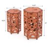 Selva - Accent Table Set Iron Construction - Orange - Image 3