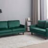 Plush Comfort Loveseat - Green - Image 13