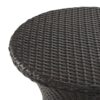 Thrive - Hourglass Rattan Table With No Glass Top - Brown Multi - Image 8