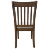 Modern Dining Chair (Set of 2) Wooden Back, Cushion Seats, Frame - Light Brown - Image 6