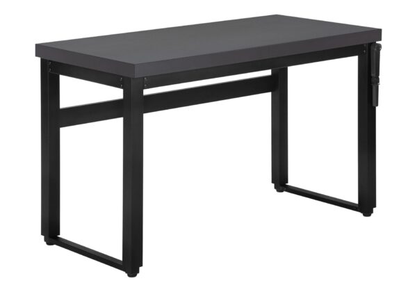 Computer Desk, Home Office, Standing, Adjustable, Laptop, Contemporary & Modern - Gray
