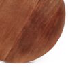 Modern Mango Wood Round End Table With Gold Accents, Solid Wood - Honey - Image 9