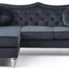 Hollywood - Sofa Chaise - Black - Image 2