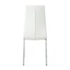 Modern Upholstered Dining Chair (Set of 4) With Electroplated Metal Legs - White - Image 10