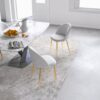 Marion - Mid-Century Modern Dining Chair (Set of 2) - Gold / White - Image 15
