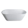 Solid Surface Soaking Freestanding Bathtub For Bathroom - Matte White - Image 4