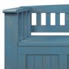 Acadian - Entryway Storage Bench - Distressed Coastal Blue - Image 7