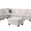 Ted - Sectional Sofa With Ottoman - Beige - Image 5
