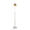 March - Contemporary Floor Lamp - Nickel / Antique Brass - Image 3