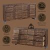 Andria - Reclaimed Dresser - Oak - Image 5