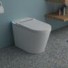 Smart Toilet With Bidet Built In, Auto Open & Close, Elongated Heated Seat, Foot Sensor Flush, LED Display, Warm Water Wash - White - Image 2