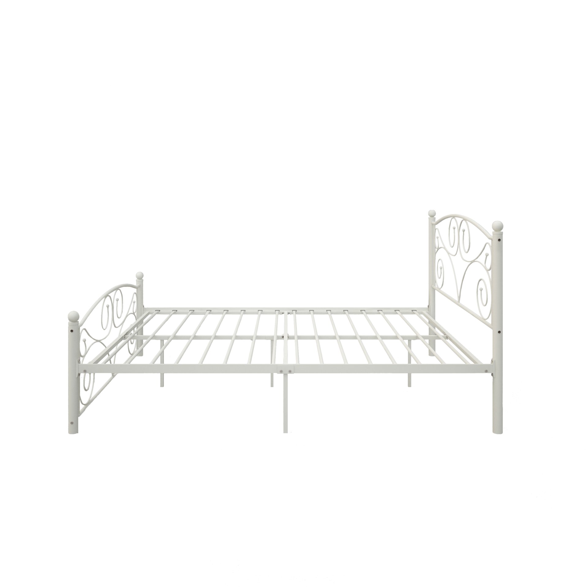 Full With Metal Frame Bed - White - Image 5