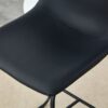 (Set of 2) Modern Minimalist Style Material Bar Stools, Suitable For Kitchen, Bar And Modern Home Design - Black - Image 11
