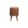 Mini Rounded Entertainment Unit - Oak - Image 9
