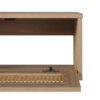Modern Rattan Door Floating TV Stand For TVs Up To 65" - Coastal Oak - Image 3