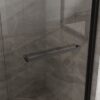Double Sliding Glass Shower Door Aluminum Framed Enclosure Sgcc Clear Tempered Glass - Matte Black - Image 7