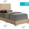 Twin Bed Charming Casual - Beige - Image 3