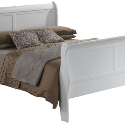 Full Bed Panel Sleigh - White