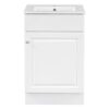 20" Bathroom Vanity With Sink, Freestanding Cabinet With Door Shelf And Adjustable Shelf, And Ceramic Construction - White - Image 15