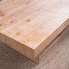 Modern Rustic Coffee Table, Rectangular Center Table For Living Room - Natural Wood Wash / Rustic - Image 6