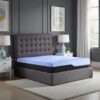 Refresh - 12" California King Size Hybrid Cooling Fast Responding Latex Foam And Coil Mattress - Blue - Image 15
