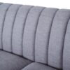 Contemporary 3 Seater Sofa With Plush Accents And Button Tufted Diamond Stitching - Gray - Image 11