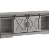 TV Stand, Console, Media Entertainment Center, Storage Cabinet, Transitional - Gray - Image 6