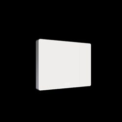 Aluminium Medicine Cabinet Mirror With LED Light And Defogging Function - Gray