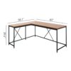 Olympus - Wood And Metal Corner Desk In Acacia And With Durable Design And Eco Friendly Materials - Natural - Image 3