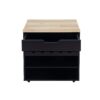 Kitchen Pantry Storage Cabinet, Modern Buffet Cabinet With Kitchen Cart, Tall Kitchen Hutch Cabinet With Microwave Stand, Food Pantry Cabinet With 3 Rattan Doors And Adjustable Shelves - Black - Image 26