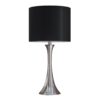 Lenuxe - Contemporary Table Lamp (Set of 2) - Polished Nickel / Black - Image 2