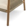 Modern Outdoor Woven Lounge Chair With Solid Wood Frame And Polyester Cushions - Teak - Image 17