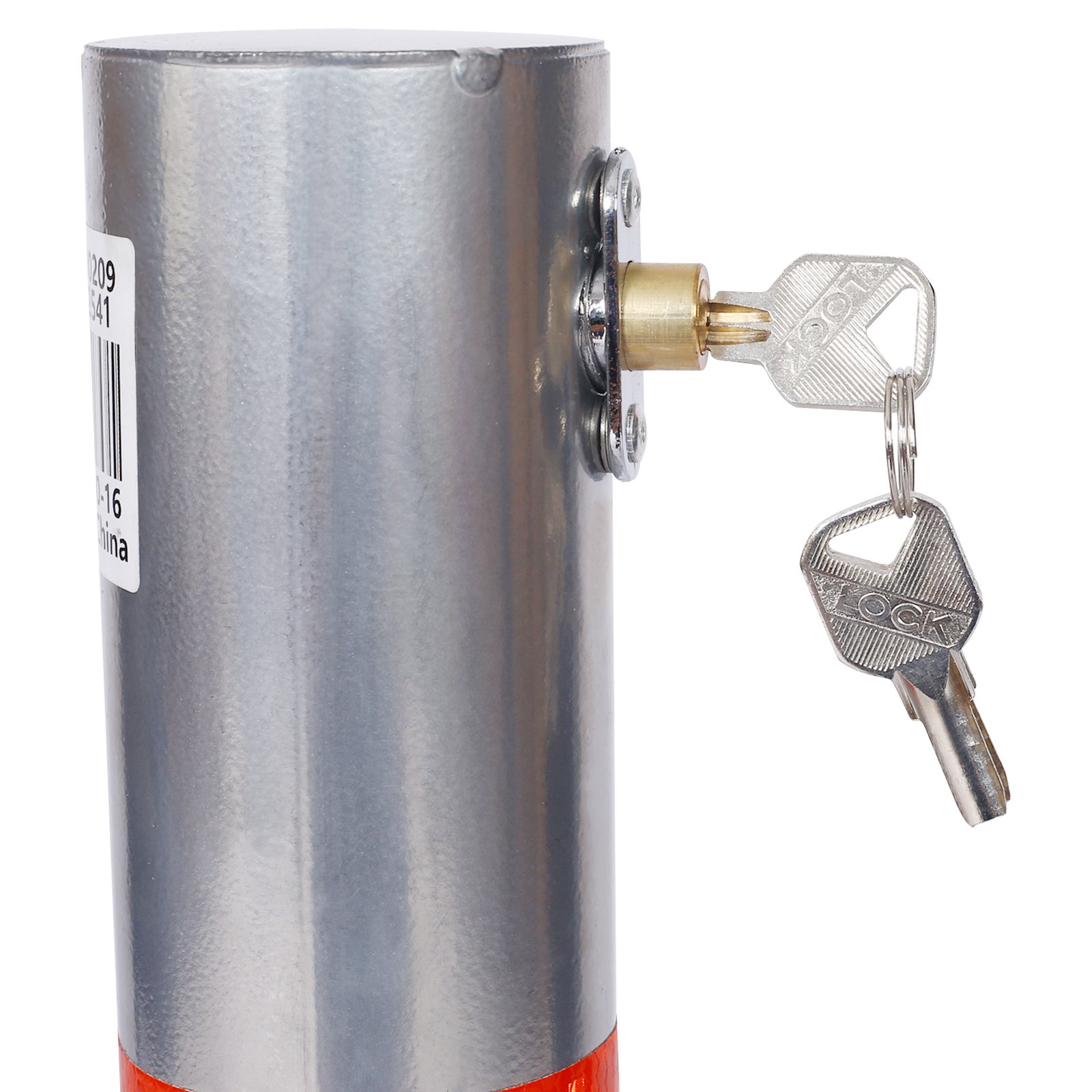 Parking Bollard Pole Barrier With Lock For Car Parking Protection - Gray - Image 8