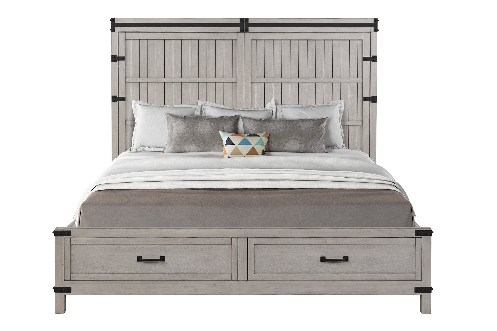 Alexandria - Queen Storage Bed - Mountain Mist - Image 3