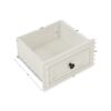 Modern 5 Drawer Dresser For Bedroom Ample Storage Wide Chest Of Drawers - Antique Brown / White - Image 7