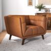 Addison - Lounge Chair Leather - Cognac - Image 12