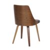 Anabelle - Mid-Century Modern Dining / Chair (Set of 2) - Walnut / Brown - Image 4